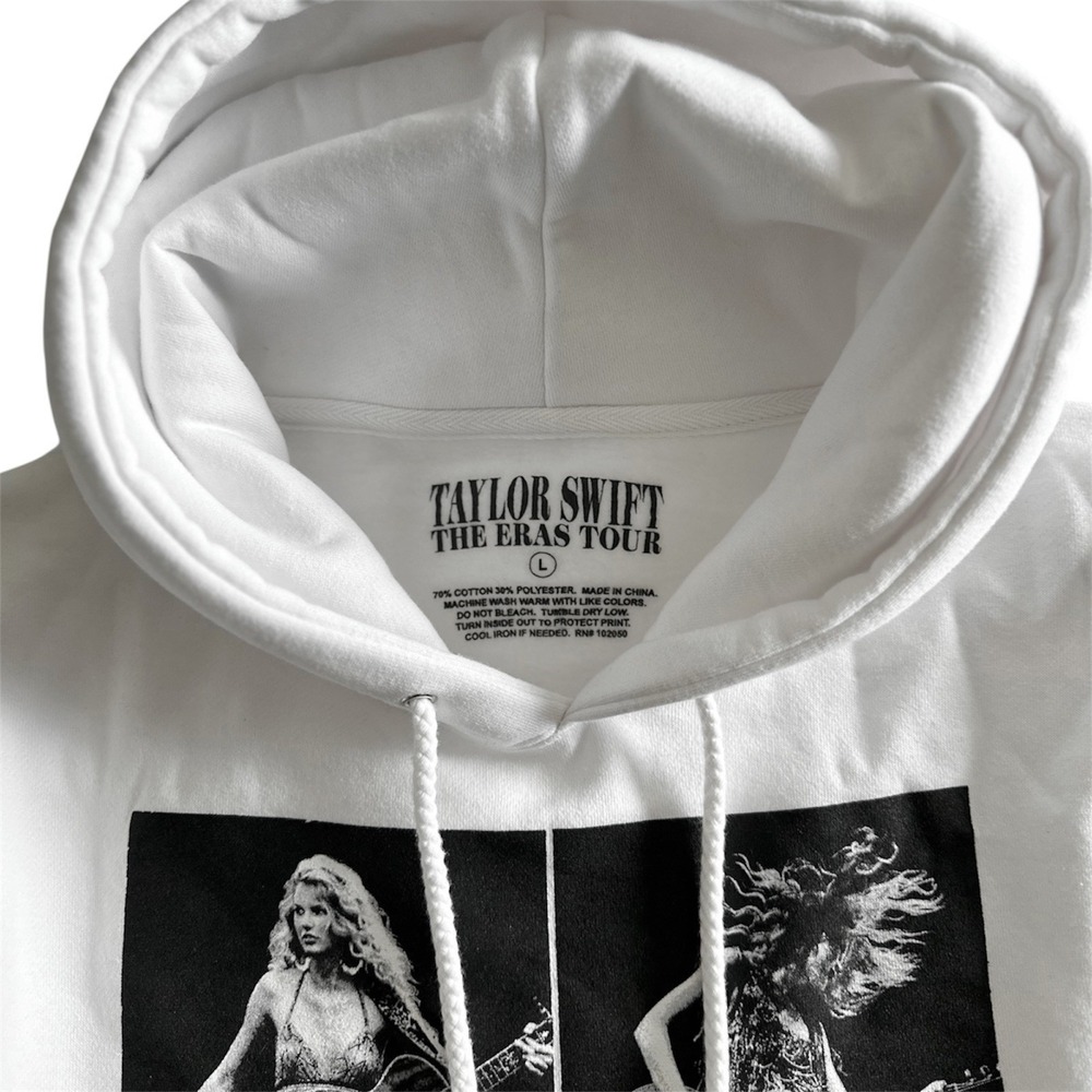 Taylor Swift‎ The Eras Tour Hoodie Sweatshirt Women's Large White Oversized - Picture 3 of 3